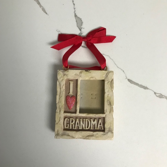 I Love Grandma Christmas Tree Ornament Picture Frame - Picture 2 of 5
